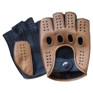 Mountain Bike Leather Gloves