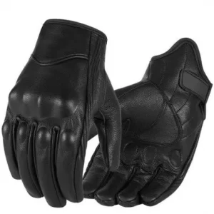 Mountain Bike Leather Gloves